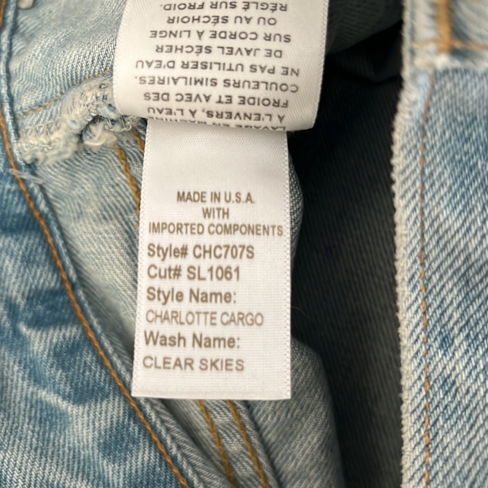 Slvrlake Charlotte Clear Skies High Rise Bootcut Flare Light Wash Jeans size 25 - Picture 13 of 13